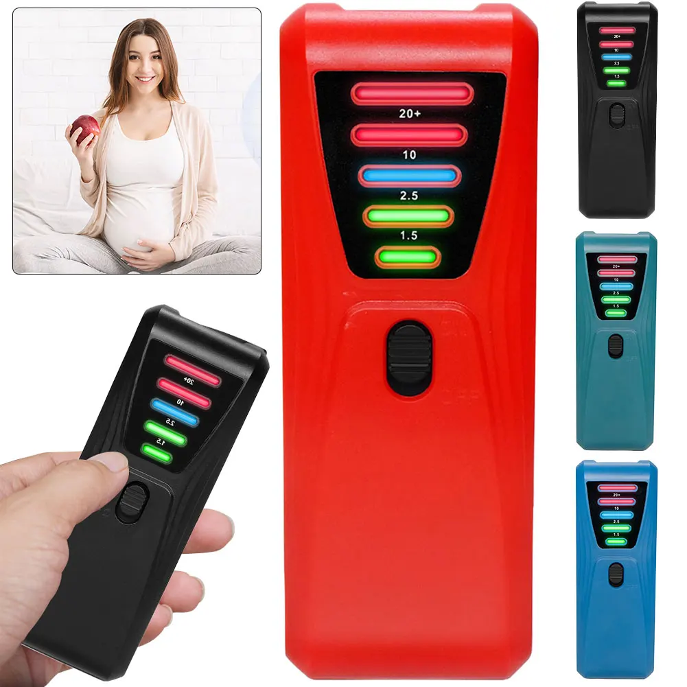 EMF Meter Paranormal Investigation Equipment with LED Light Magnetic Field Detector Battery Powered for Industrial Construction