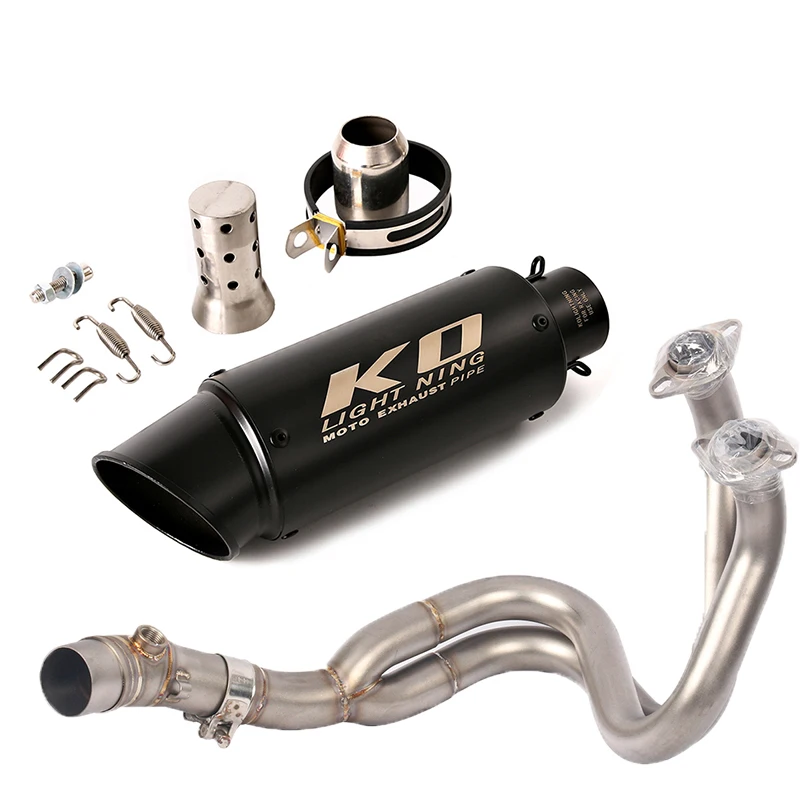 

Выхлопная система мотоцикла, передняя ссылка, глушитель, побег со съемным DB Killer для Kawasaki Z650 Ninja650 ER6N ER6F 2012-2023