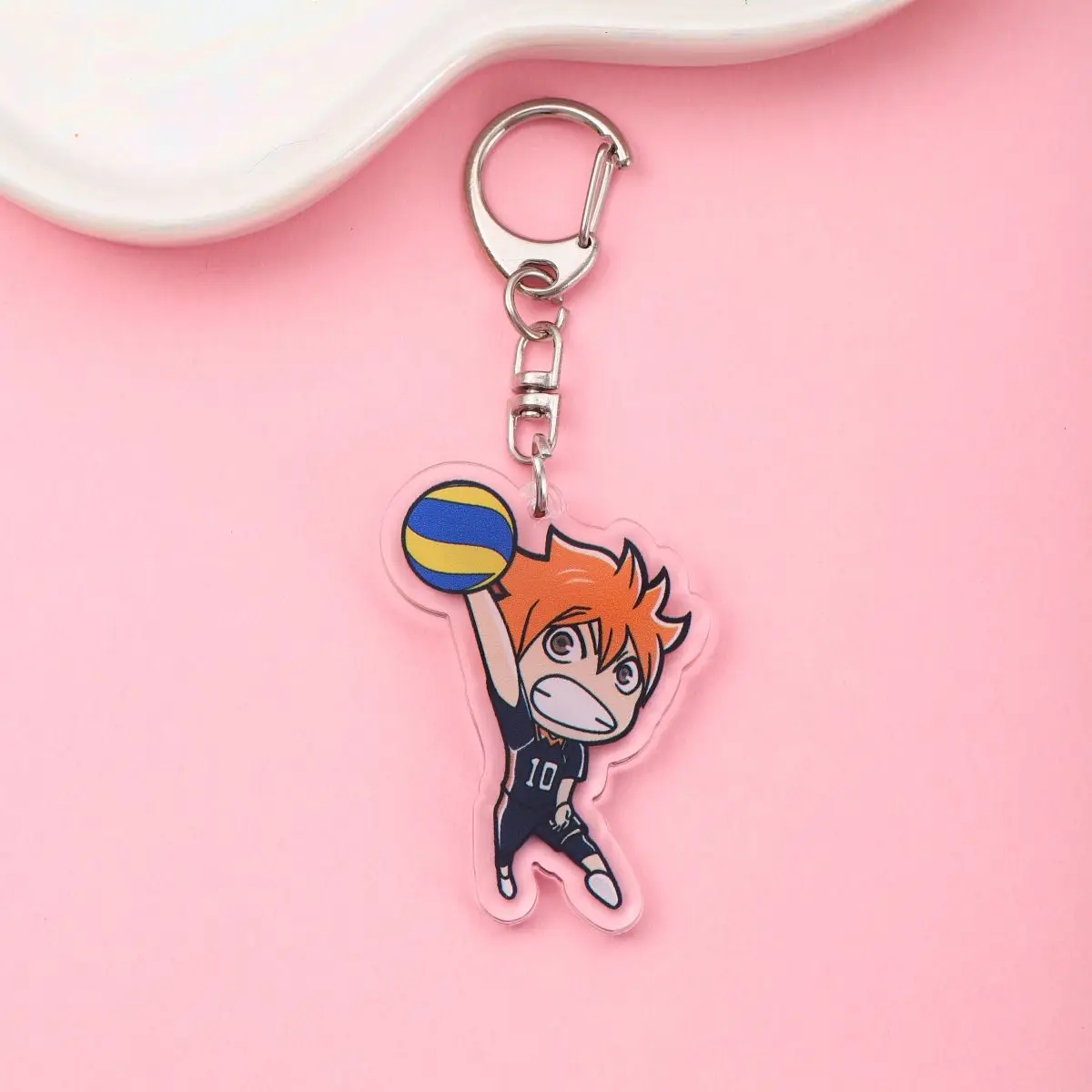 Anime Haikyuu!! Acrylic keychain accessaries Cartoon funny Bag Pendant Gift cute bag charm Keyring Friends Fans Gifts