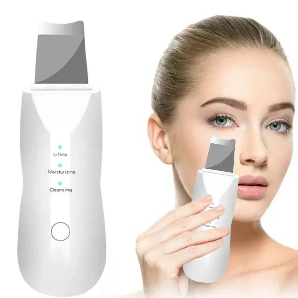 Skin Scrubber Deep Vibrate Facial Cleaner Shovel Spatula Not Ultrasonic Face Scrubber Peeling Blackhead Remover Facial Massager