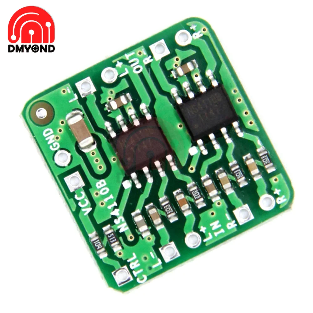 Differential Power Amplifier Board 2x18W Digital Class D/AB Audio Power Amplifier NS4110B 7W 10W 18W Overheating Protection