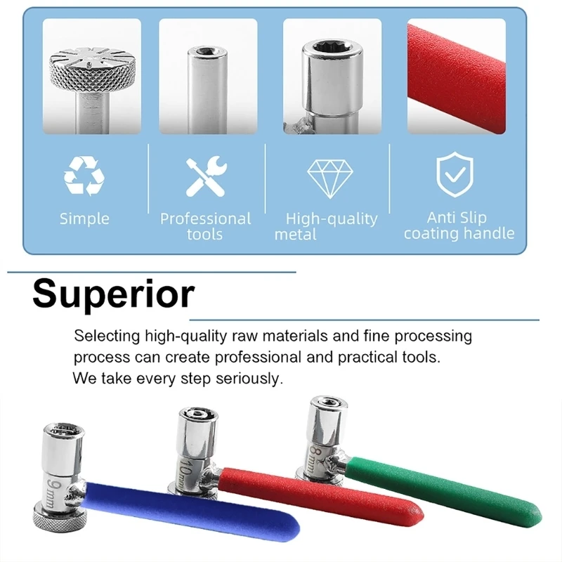 400B Wrench Valves Tappet Adjusting Wrench 9 In 1 Combination For Motorcycle