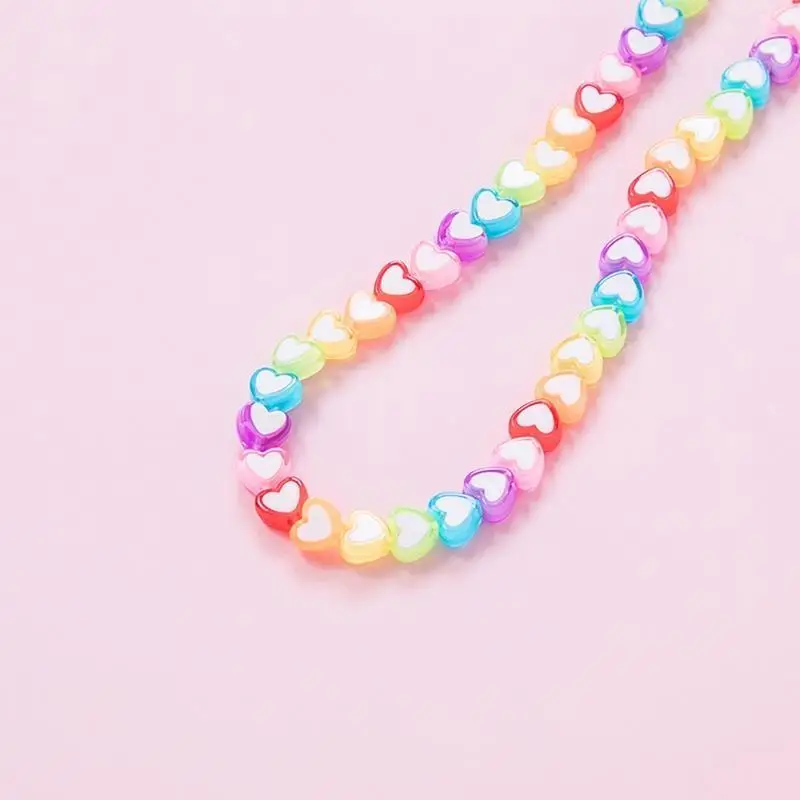 قناع الوجه الحبل الملونة نجمة القلب الاكريليك مطرز قناع حامل سلسلة حول الرقبة النظارات قلادة الراحة الأذن التوقف