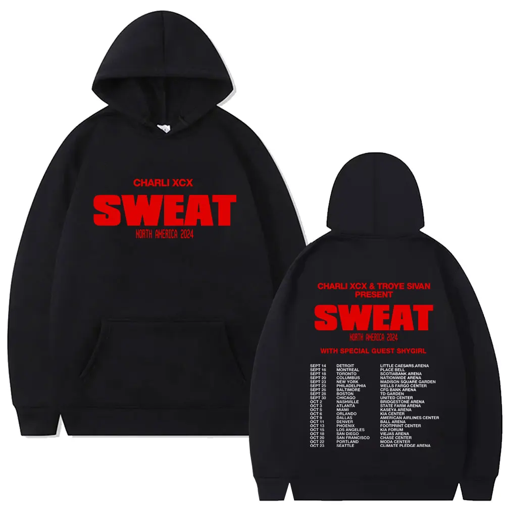 

Charli Xcx Crash Sweat 2024 Tour Hoodie Men Women Clothing Fashion Oversized Sweatshirt Brat Fans Trend Merch Hoodies Streetwear