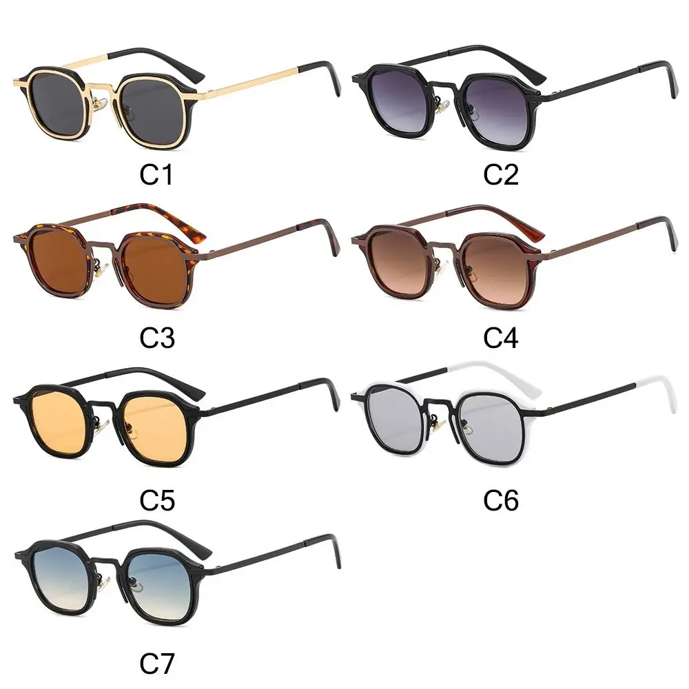 Nowe mody małe kwadratowe okulary przeciwsłoneczne mężczyźni kobiety Retro Punk odcienie mężczyzna kobieta Vintage modne okulary do jazdy okulary UV400 — zdjęcie 6