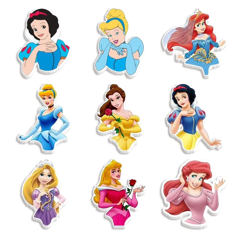 10 pz/lotto Disney Princess Resin Planar Flatback per forniture artigianali con fiocco fai da te decorazioni per telefoni