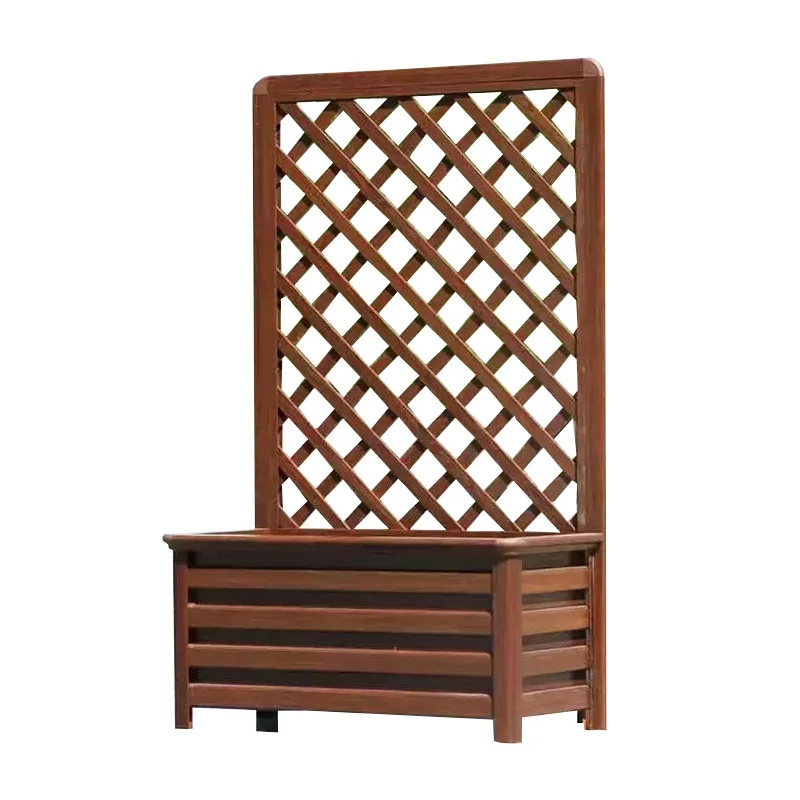 Aluminum Alloy Vine Climbing Frame Mesh Flower Box Balcony Garden Courtyard Outdoor Partition