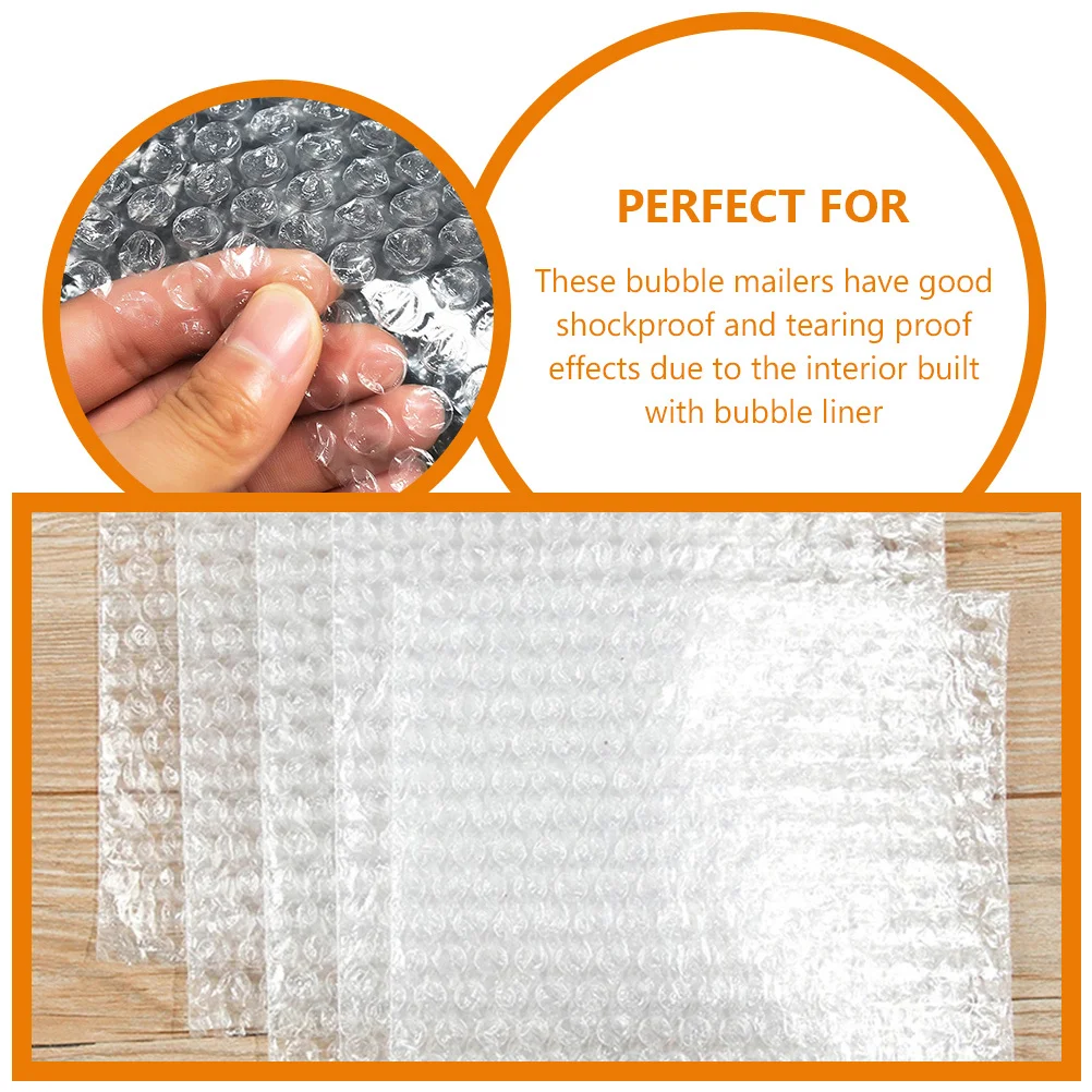 

100Pcs Shockproof Bubble Mailers Reinforced Tear-Resistant Small Business Jewelry Packaging Shipping Bags Bubble Mailers