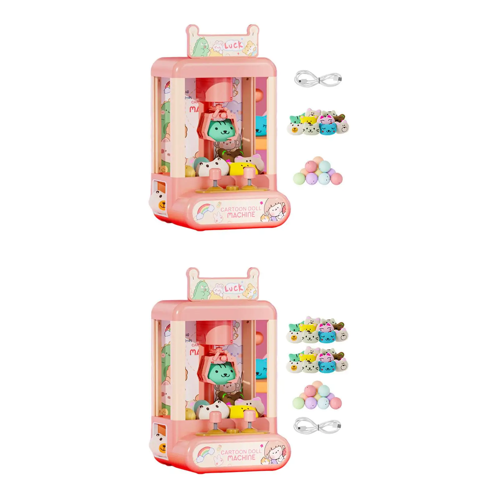 Novelty Kids Small Claw Machine, with Music and Lights for Kids Girls Boys