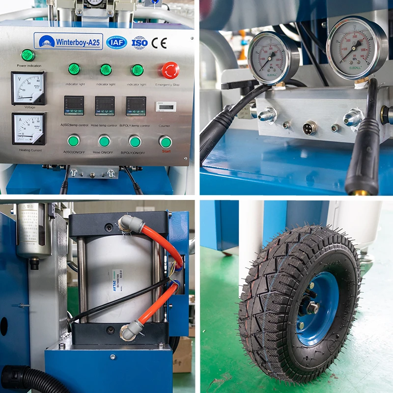 Polyurethane Máy Tạo Bọt Cao Cấp Polyurethane A25 Xốp Máy Phun Tường Cách Nhiệt Tầng Hầm Chống Thấm