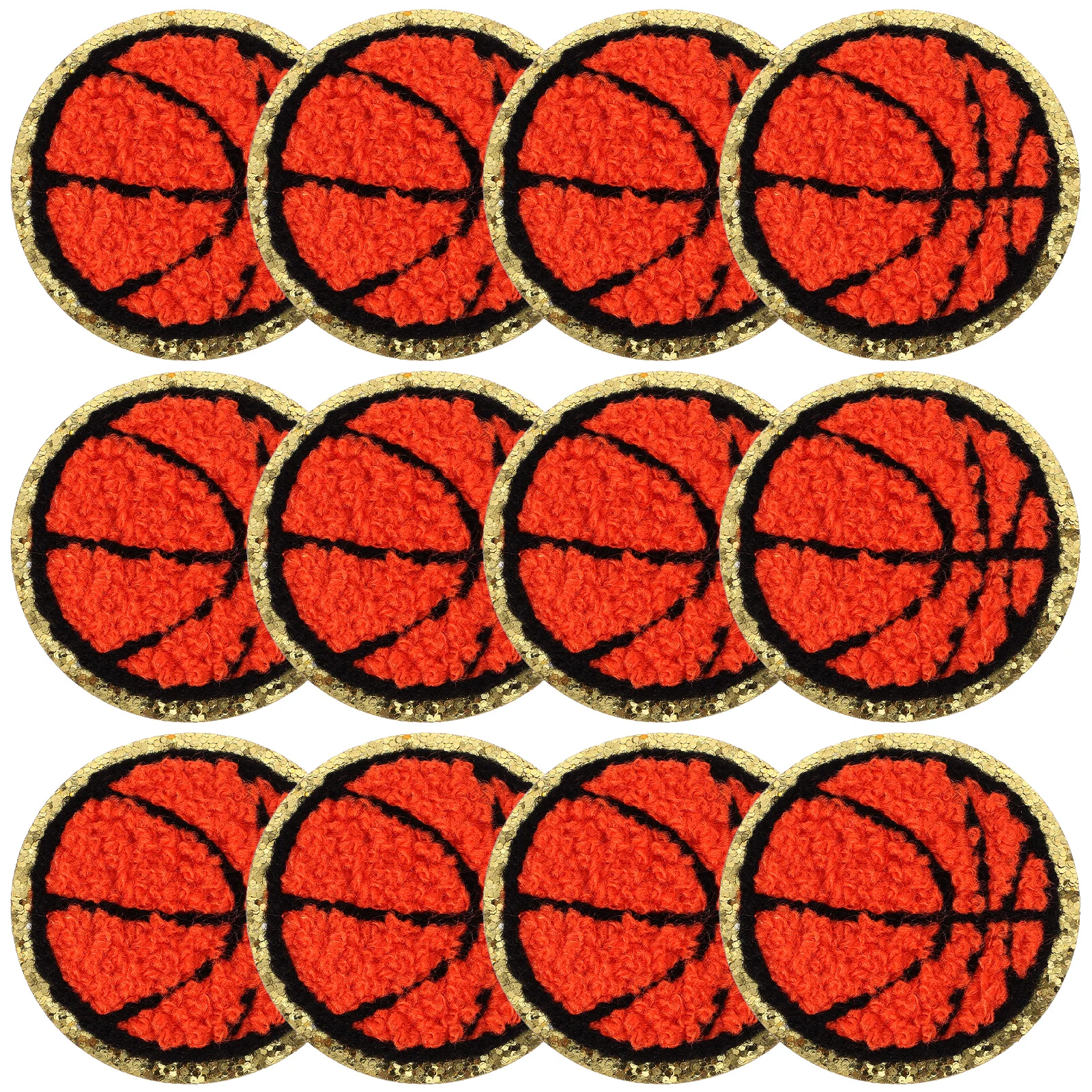 

12Pcs Embroidered Patches Polyester Jeans Football Decorative Clothes Accessories Towel Embroidery Supplies Durable Patch