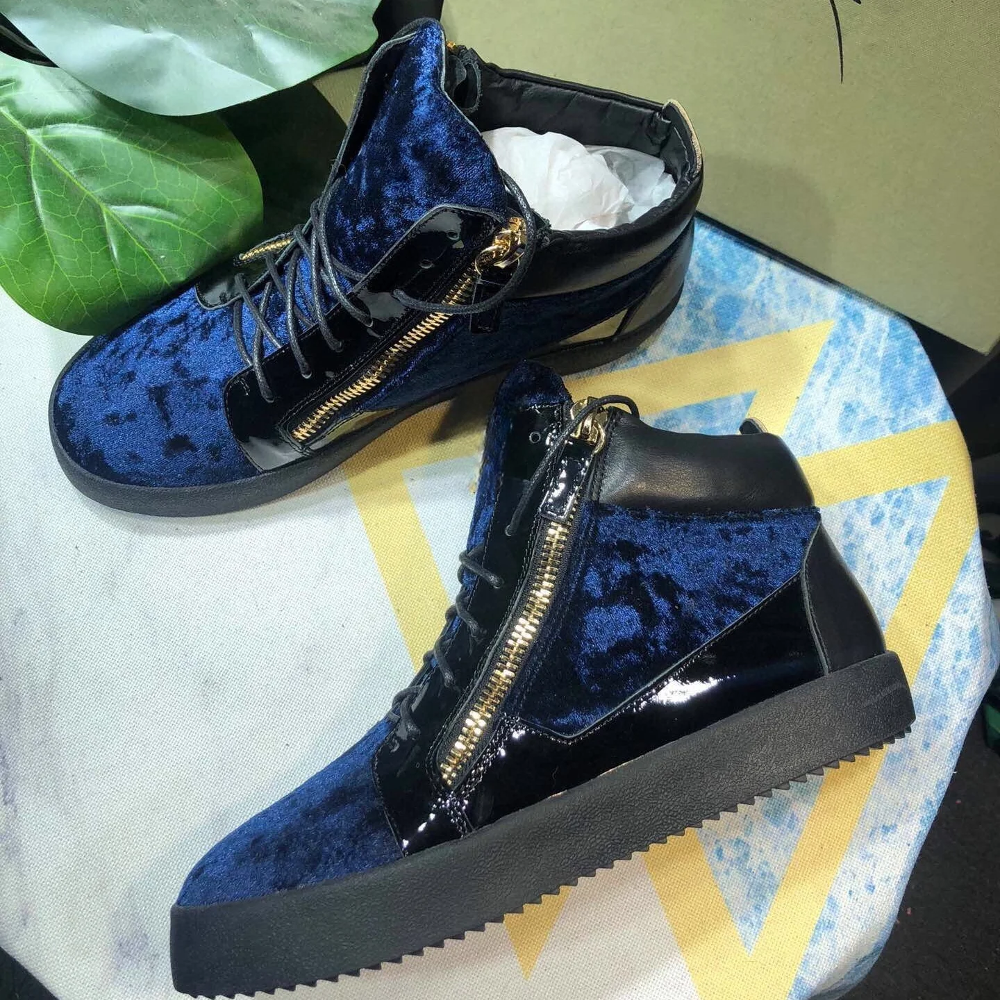 

Top Hight Quality Casual Sneakers For Men and Women Real Leather Brand Designer Unisex Tennis Shoes GZ Zipper Loafer Shoes G109