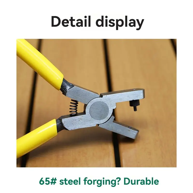5 Inch Leather Belt Hole Punch Pliers Mini Watch Band Punching Hole Pliers Multi-Functional Hand Plier DIY Drilling Tool-AT30