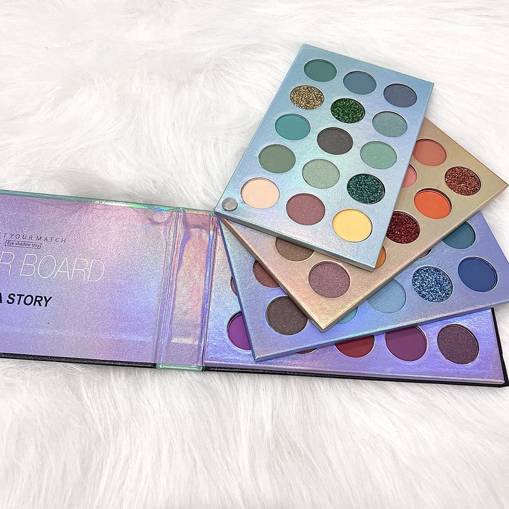 

NEW 60 Color Spinning Eyeshadow Palette Colorful Plate Glitter Highlighter Glitter Makeup Pigment Matte Eyeshadow Palette