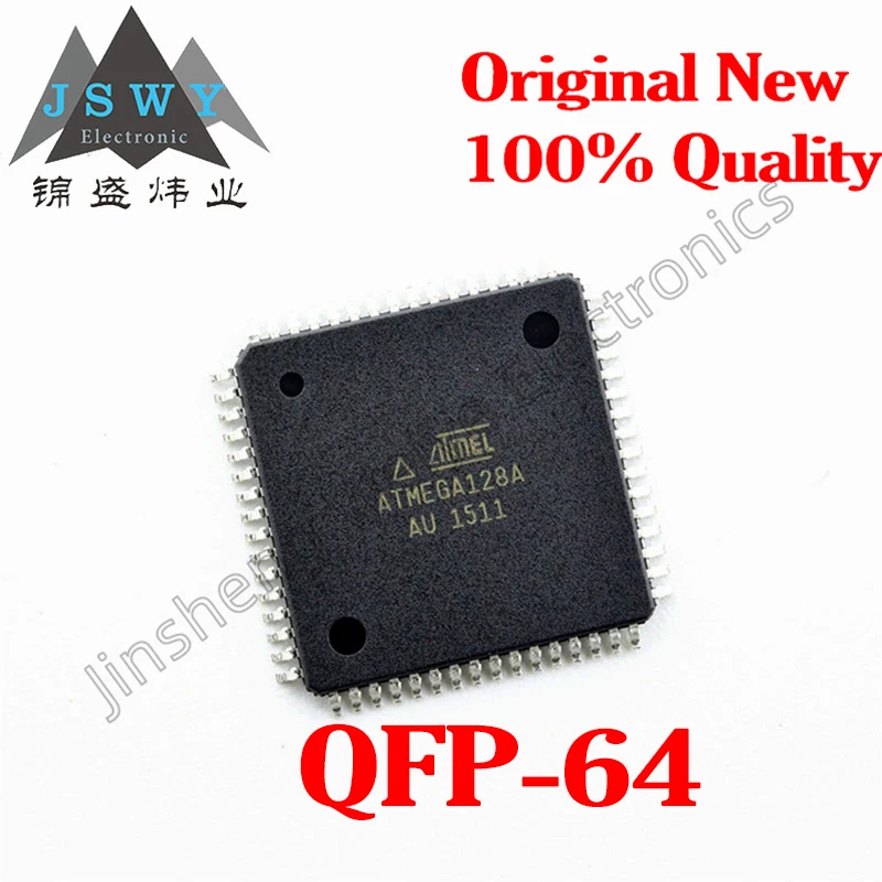 

(2/10pcs) ATMEGA128A-AU QFP-64 ATMEGA128A/8-bit AVR Microcontroller/128KB Flash Memory EEPROM 4KB /New Original Stock Electronic