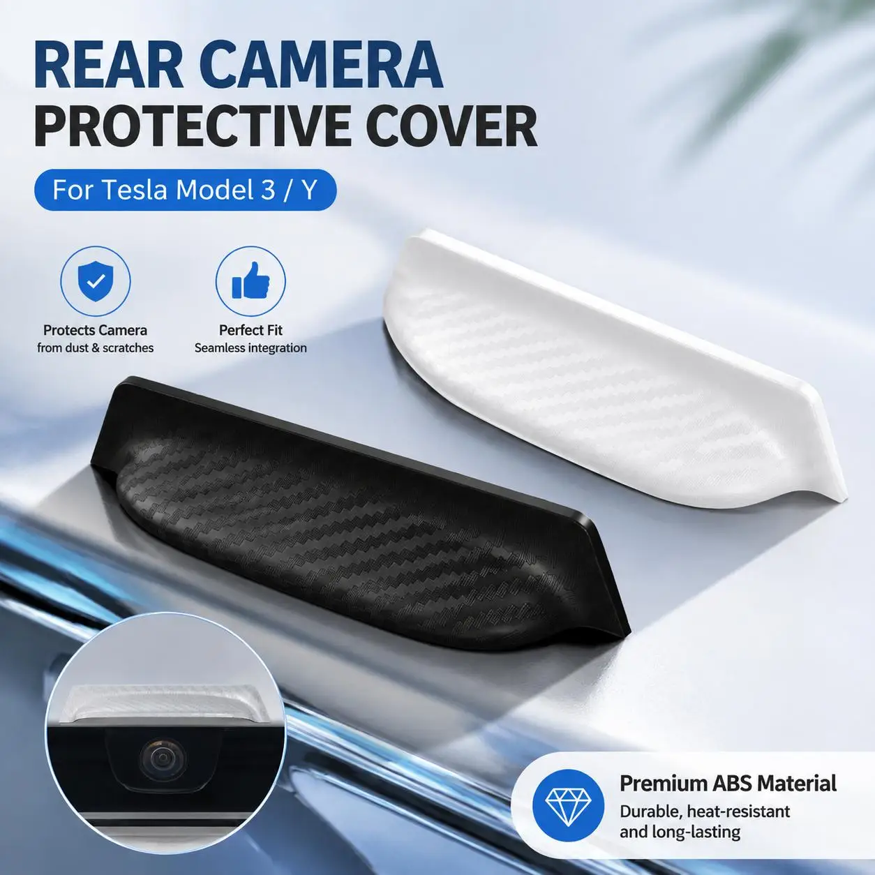 Car Rear View Camera Rain Shield Universal Waterproof Visor Cover Anti Fog Backup Camera Guard Accessories