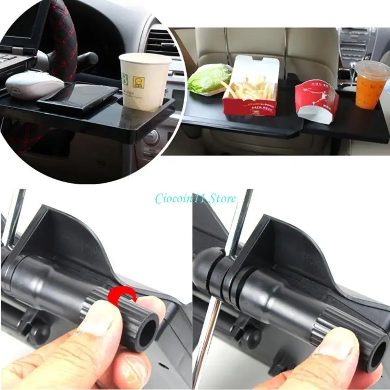 Y1UB Car Tray Foldable Car Table Table Dining Convenient Practible Sturdy Work Desk