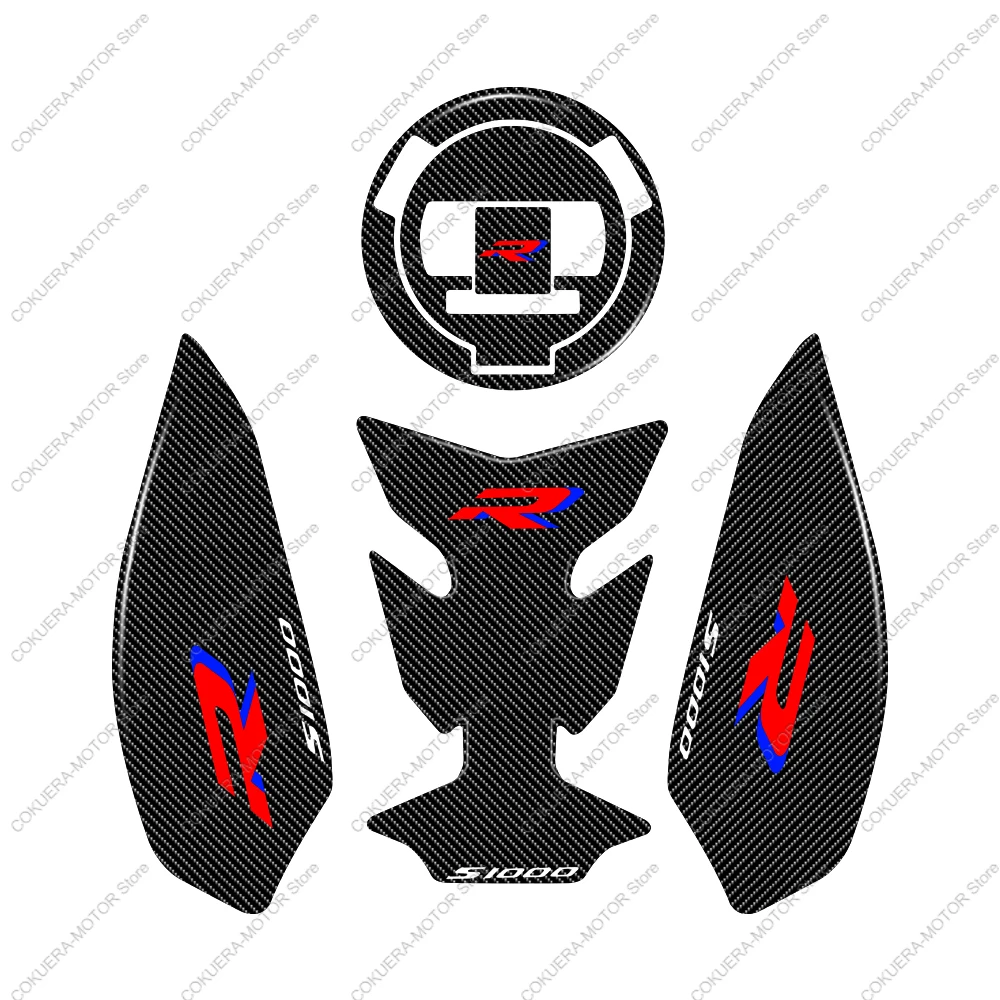 Motorcycle Fuel Tank Pad Sticker 3D Decal Protector Kit For BMW S1000RR 2021 2022 Epoxy Resin Protection Sticker