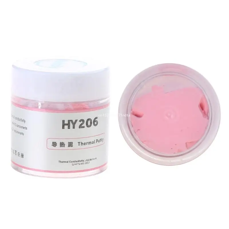 10g 100g HY234 High Performance Thermal Putty Compound Silicone Paste CPU Heat Sink Thermal Paste Pink 4.0W/m-k Dropship