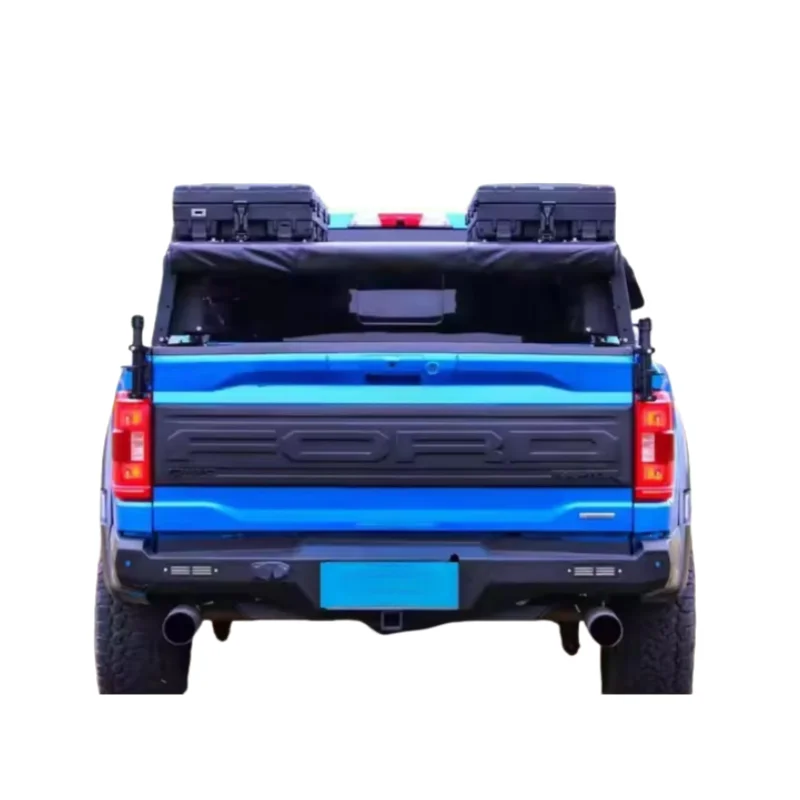 

TOP 2021+ F150 Raptor Модификация для бездорожья Простой в установке стальной задний бампер Противотуманные фары Вырезы Сделано новая стальная труба для пустыни Mate