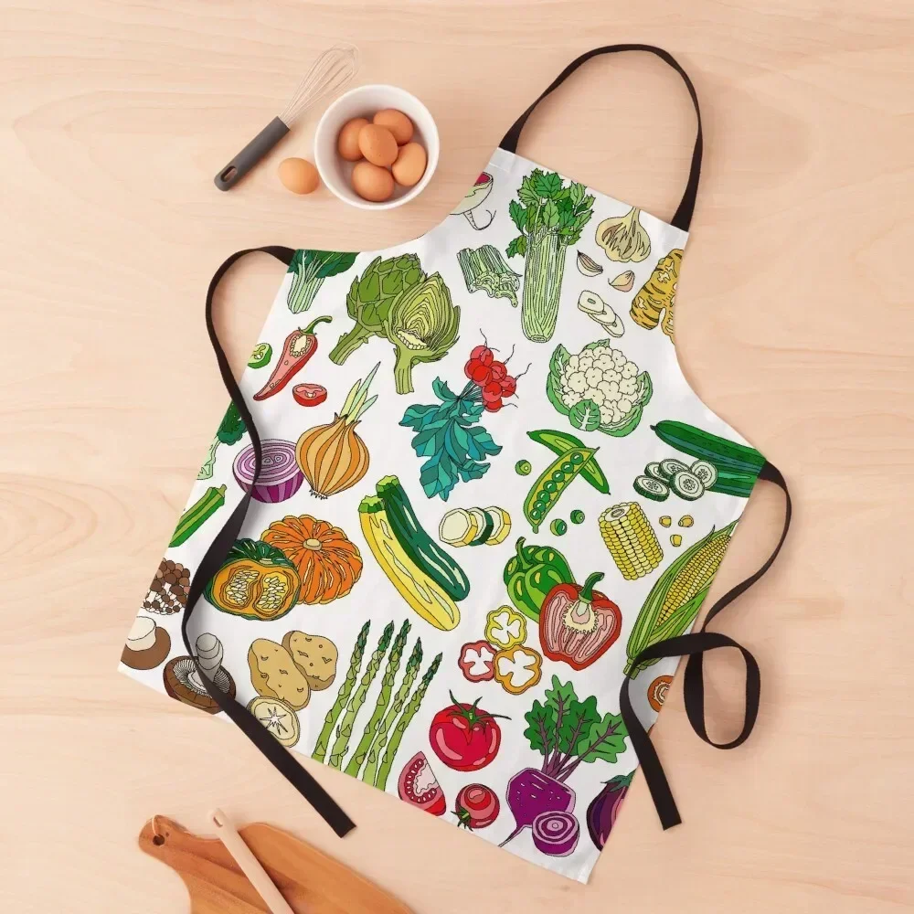 

Get Veggies! Apron Chef Uniform Kitchen Front Apron