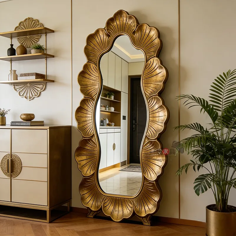 Luxury Moving Mirror Living Room Modern Full Body Standing Girls Men Long Funky Bathroom Mirror Bedroom Espelhos Home Products
