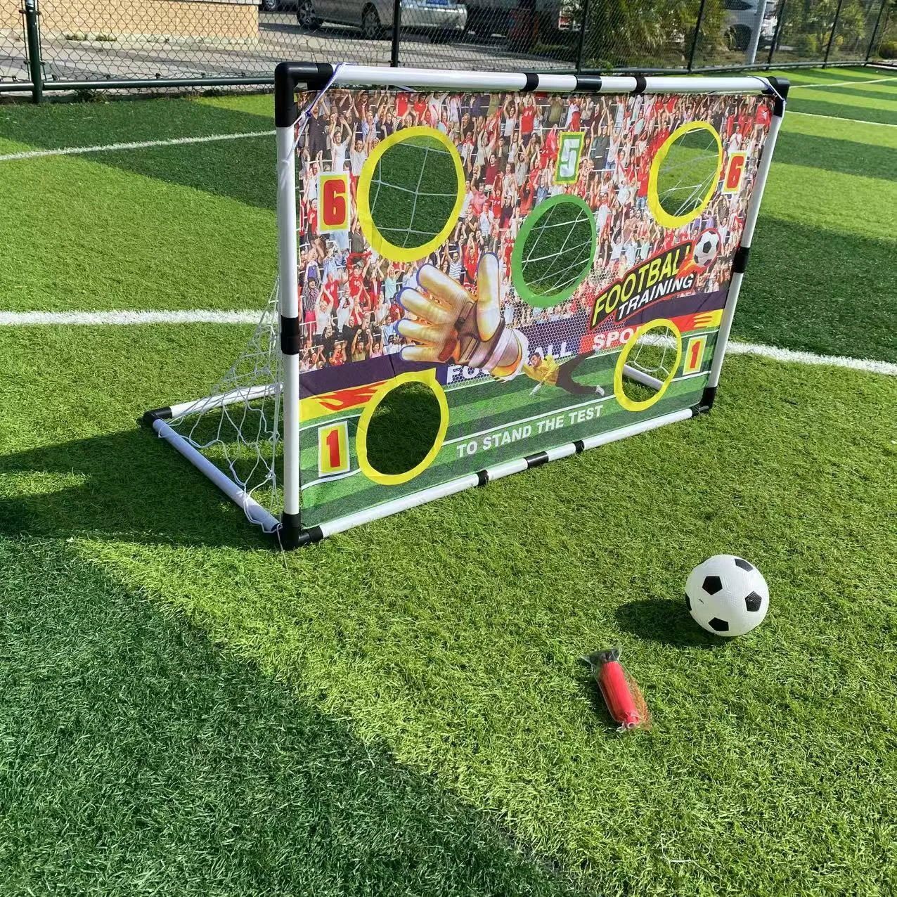 

1 set mini folding storage soccer goal net plastic practice precision shot inflatable sports indoor and outdoor team competition