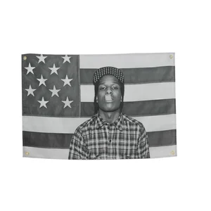 Asap Rockys Flags Rapper Dekorasi Kamar Poster Seni Album Musik Estetika Hiasan Dinding Latar Belakang Konser Kamar Tidur Hadiah Penggemar 12 dekorasi pesta reggae penjualan terbaik - №