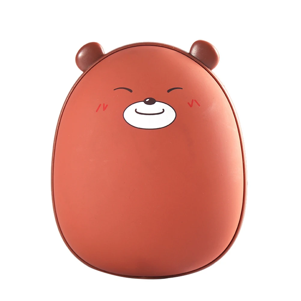 

USB Rechargeable Hand Warmer Durable Reusable Mobile Power 5V Output Heating Cartoon Design Winter Camping Hiking Emergency