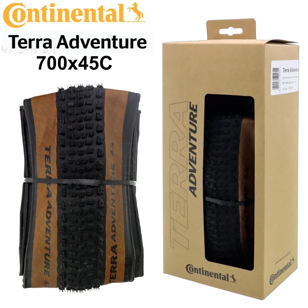 

Continental Terra Adventure Trail Grip 45c Tubeless Ready tire Cyclocross Gravel 28in Road bike Folding TLR Tyre transparent