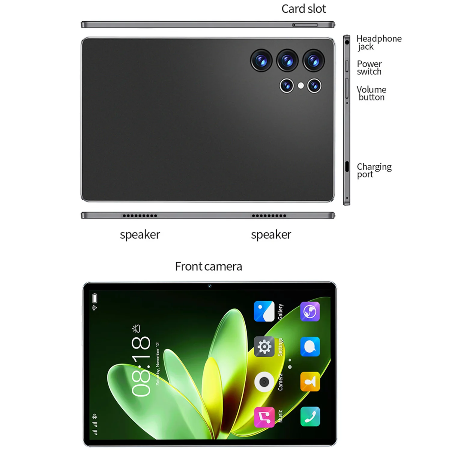 Hot Android Pad New 10.1 Inch Octa Core Tablet Pc 6GB RAM 128GB ROM 6000mAh Dual SIM Cards 3G/4G LTE 5G WiFi Tablets Android 13
