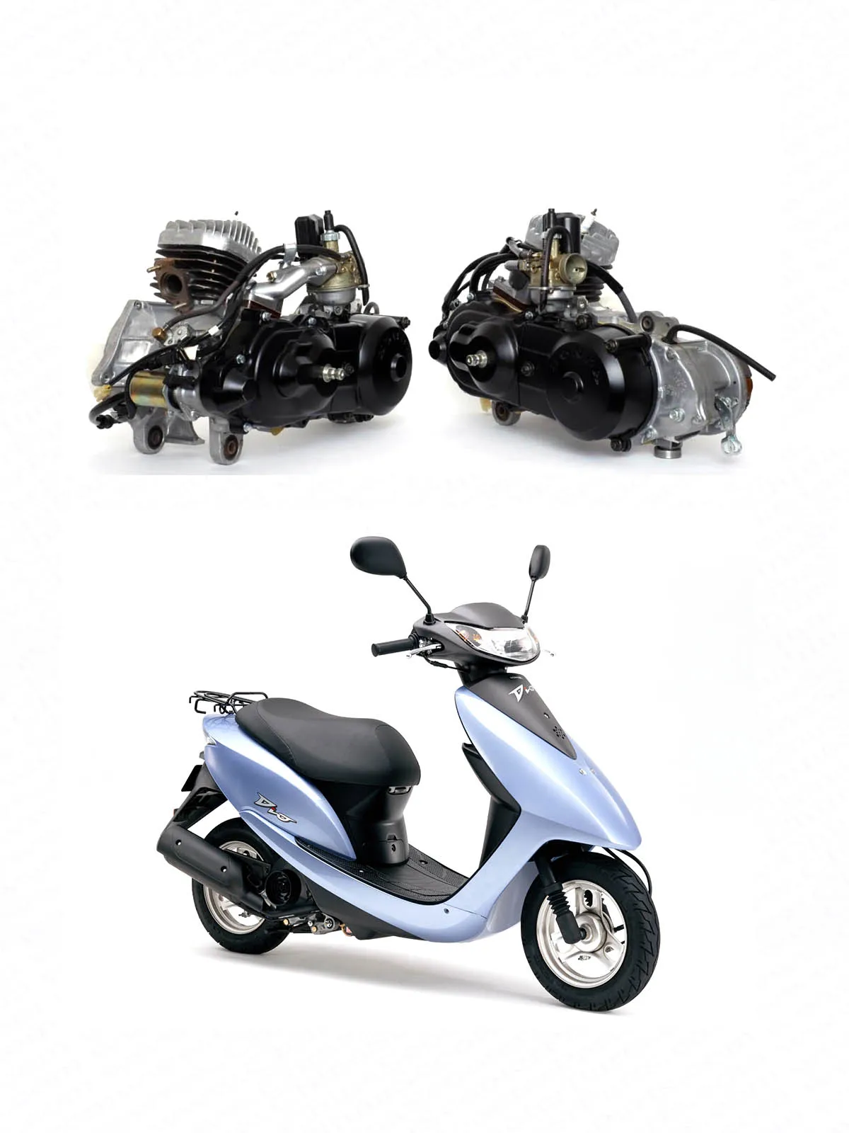 DIO 50 39MM 12MM Piston Ring Kit For Honda  50CC Scooter Parts