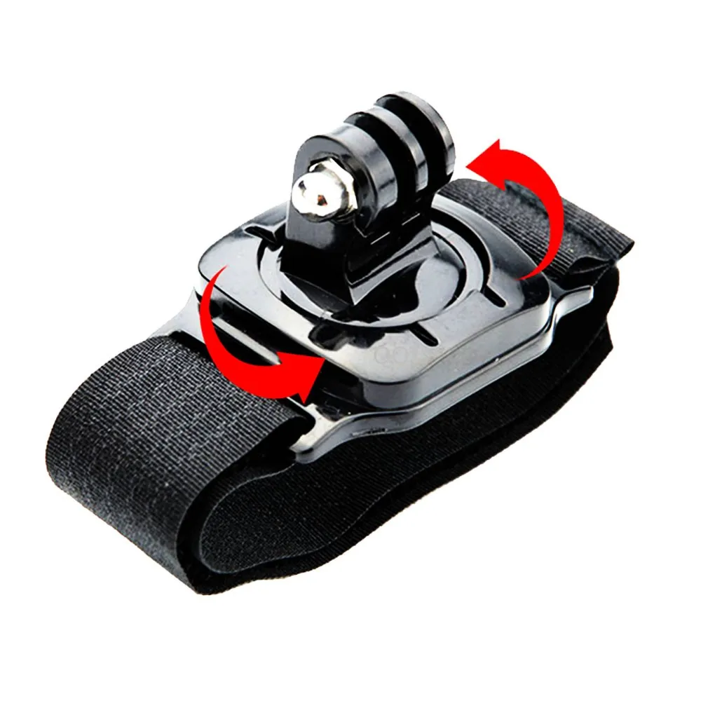 حامل حزام معصم للكاميرا يدور 360 درجة لـ GoPro Hero 11 10 9 8 7 6 5 4 Yi Sjcam Sj4000 Eken H9r ملحقات كاميرا الحركة