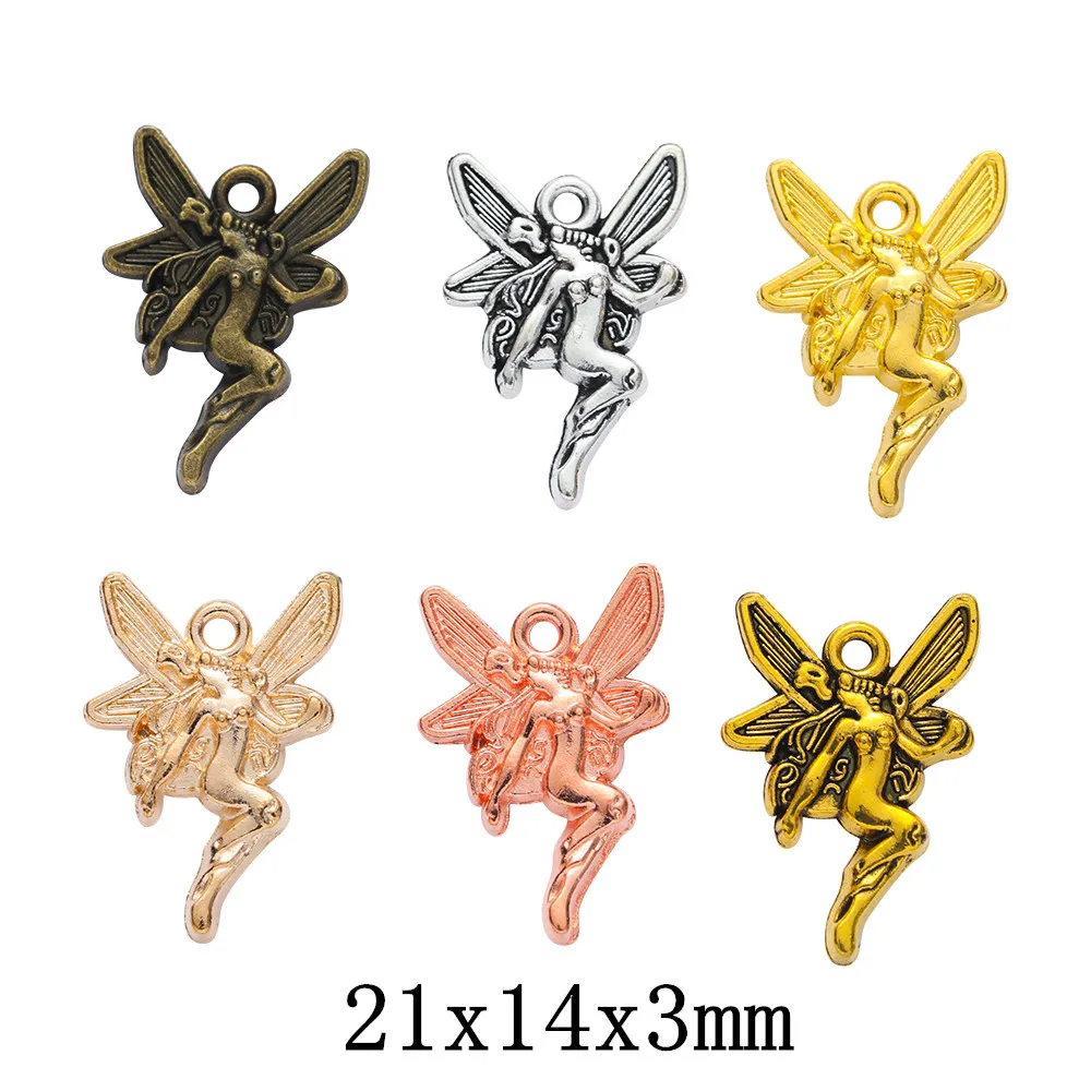 60pieces (angel) vintage zinc alloy charm metal pendant DIY jewelry discovery making accessories 1232