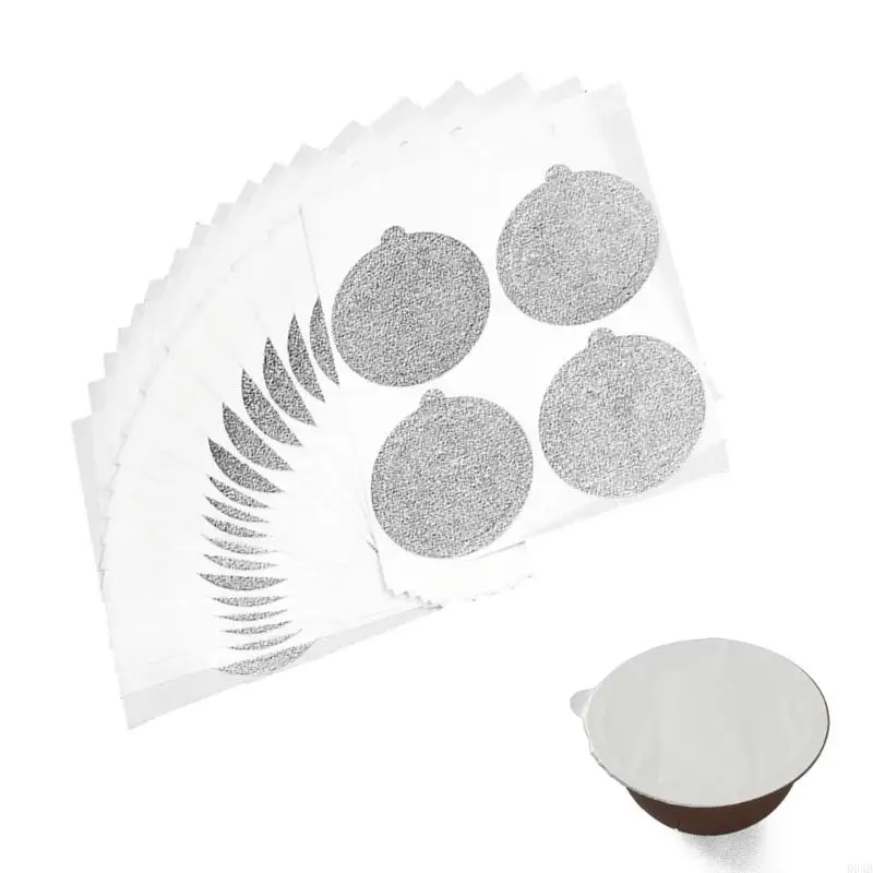 D0AB 100 حزمة 37 مم قرون رقائق الألومنيوم يغطي قرون القهوة احباط أغطية القهوة