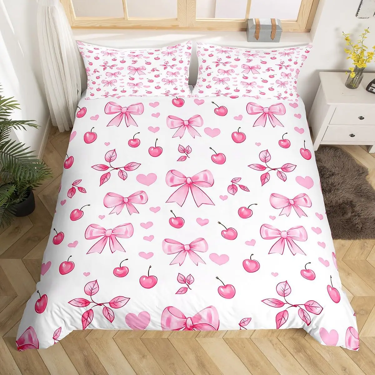 2/3pcs bedding set Digital Print Comfortable Duvet Cover for Home Bedroom Decoration, 1 Duvet Cover and 2pillowcase with Zippers