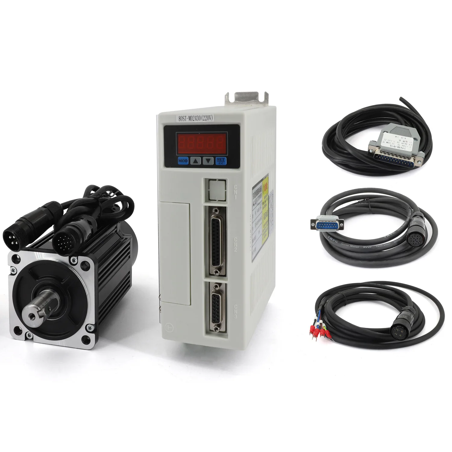 AASD-15A Driver 80ST-M02430 AC Servo Motor Kit 2.39N 750W 3000rpm 220V  Single-Phase Ac Drive DIY Precision Simulators  - AliExpress 202216001