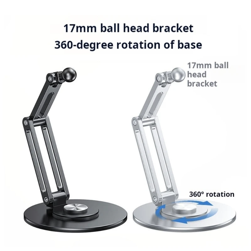Tablet Stand Bracket Desk Adjustable Tablet Bracket Foldable 360 Degree E65A