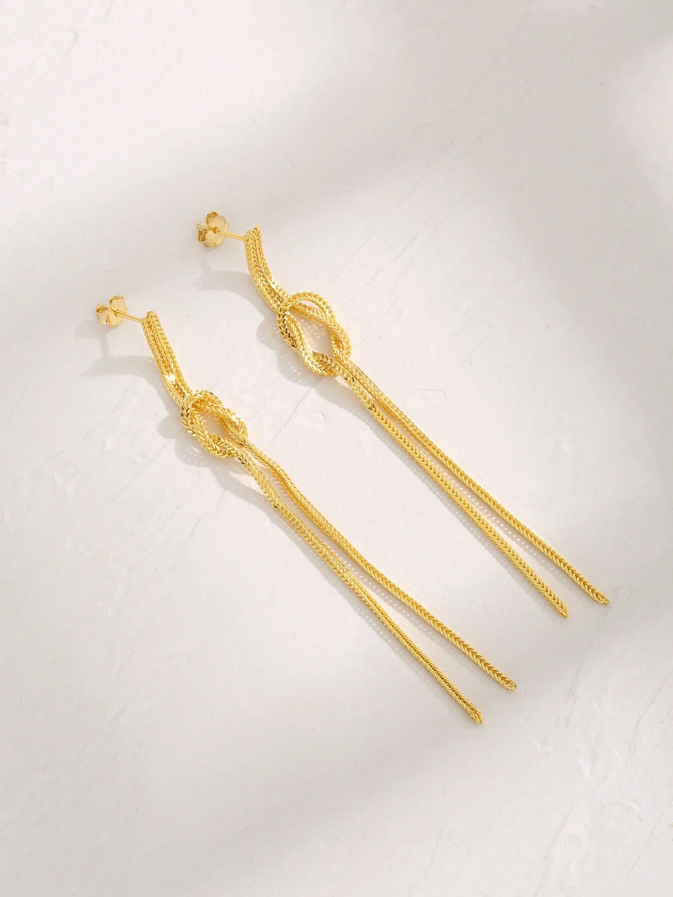 China Traditional Long Tassel Women's Earrings Made by Pure 925 Silver,Noble Elegant Style for Women's Daily or Chinese Party