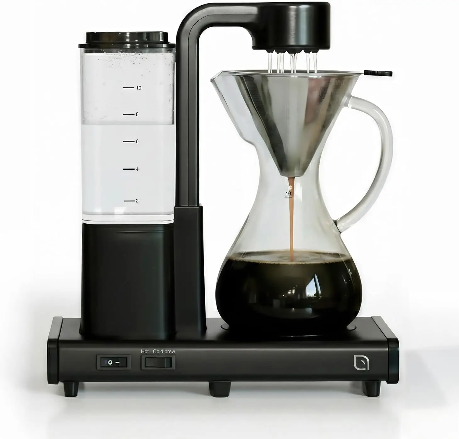 

10-Cup Drip Coffee Maker, Auto Pour Over with Glass Carafe, Auto Shut-Off, Hot & Iced Coffee, Recycled Plastic
