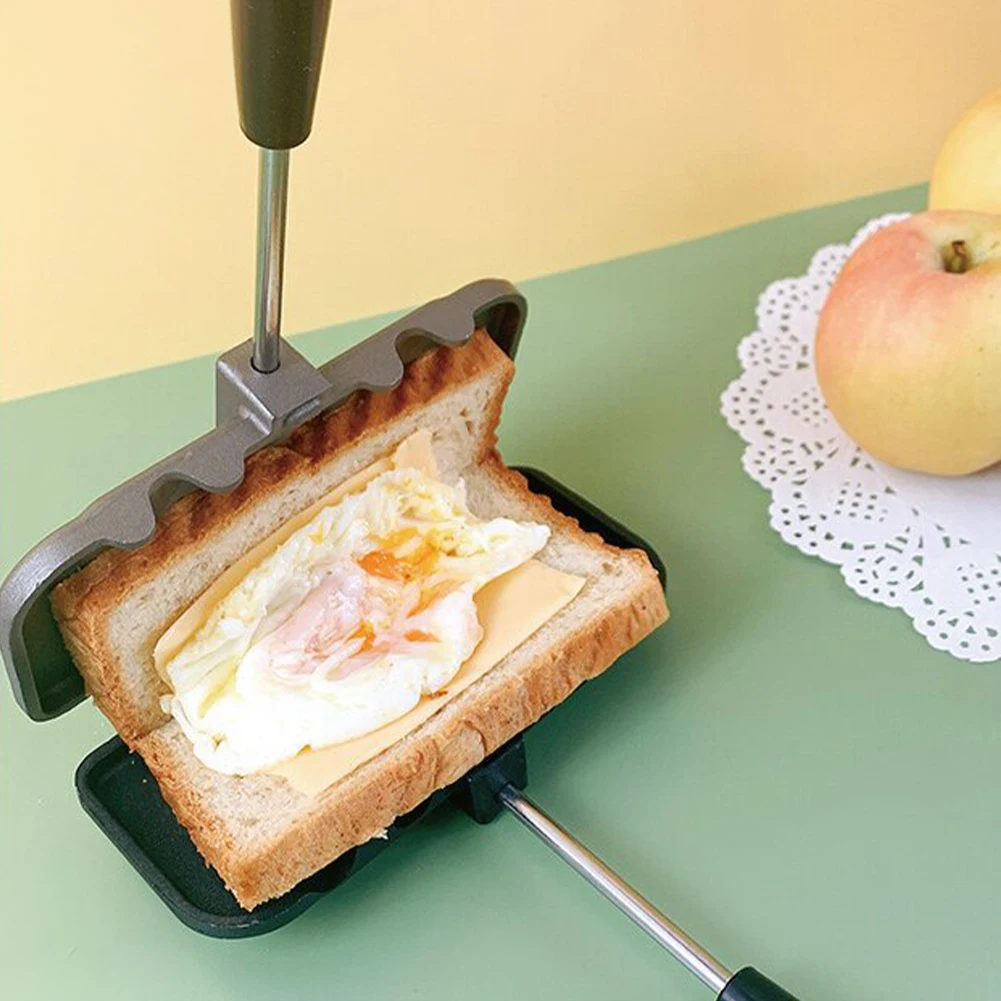 

Double-Sided Sandwich Fry Pan Non-Stick Kitchen Toast Omelets Baking Tray for Bread Toast Breakfast Pancake Toast Maker Machine