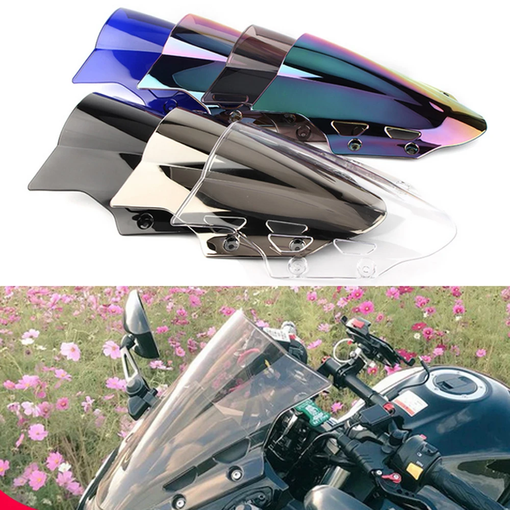 Motorcycle Double Bubble Windshield For Suzuki GSX250R GSXR GSX 250 R 250R 2017-2021 WindScreen Accessories Fairing Deflector