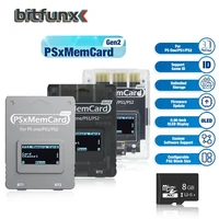 Tarjeta de memoria BitFunx PSxMemCard Gen2 SD2PSX para PS1/PS2 lector de tarjetas SD adaptador de tarjeta para consola de juegos PS One guardar tarjeta de juego de datos