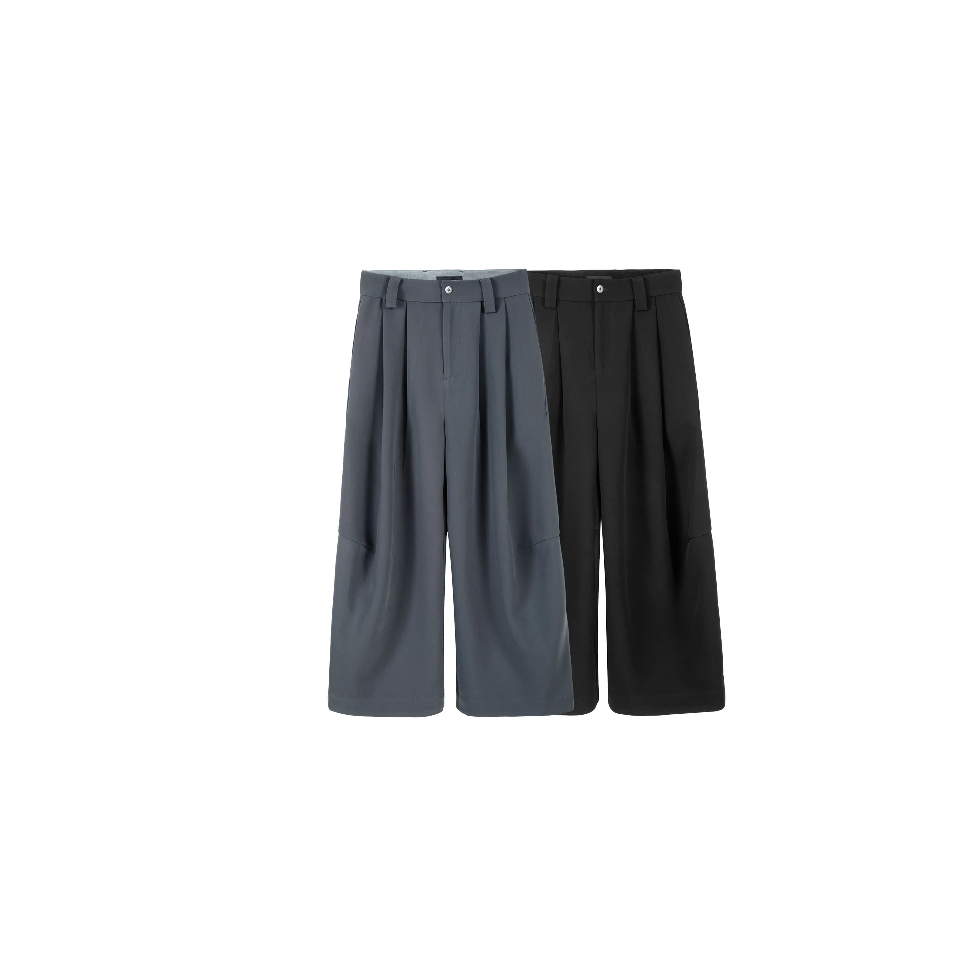 BAOVICTO 004 Youthful Wideleg Pants Pleated Loose Deconstructed