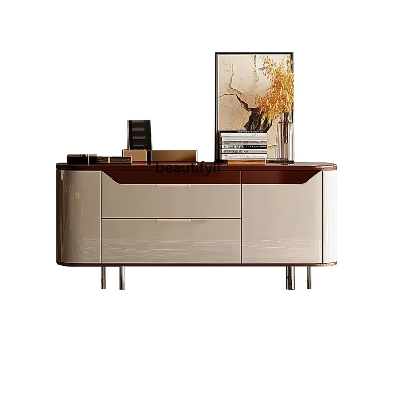 A506  Light luxury high-end porch cabinet entry foyer household bedroom storage locker modern dining side cabinet