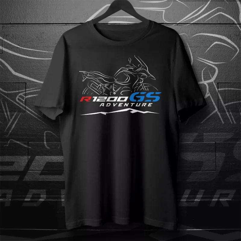 

2025 Man T Shirt Casual R1200GS Adventure T-shirt Motorcycle Graphic Summer Short Sleeves 100% Cotton S-3XL Cool Tee