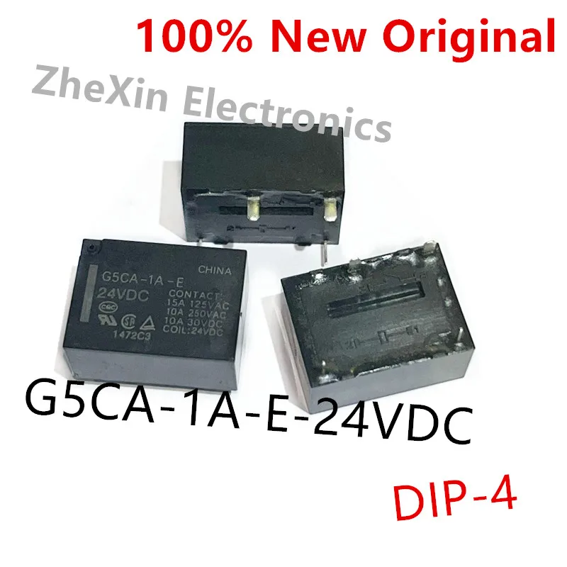 5-10PCS/Lot   G5CA-1A-E-5VDC 、G5CA-1A-E-12VDC 、G5CA-1A-E-24VDC   DIP-4   New Original Electromagnetic Relay    G5CA-1A-E