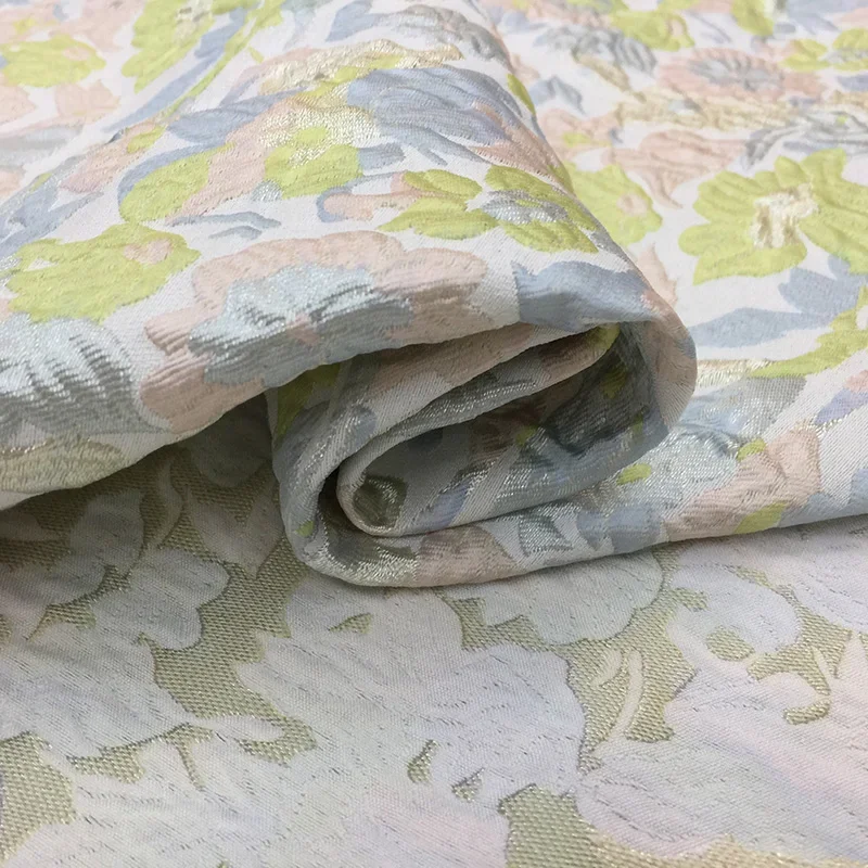 

Окрашенная в пряжу жаккардовая ткань, простая элегантная сумка с цветочным принтом, ткань для обуви, сделай сам, европейский бренд, модный дизайн, шить, оптовая продажа, материал