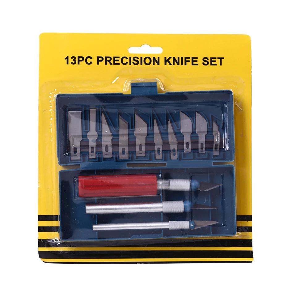 13PC  DIY Graver Alloy Sharp Blade Precision Knife Set Mud Sculpture Paper Carving Knife 10set/lot