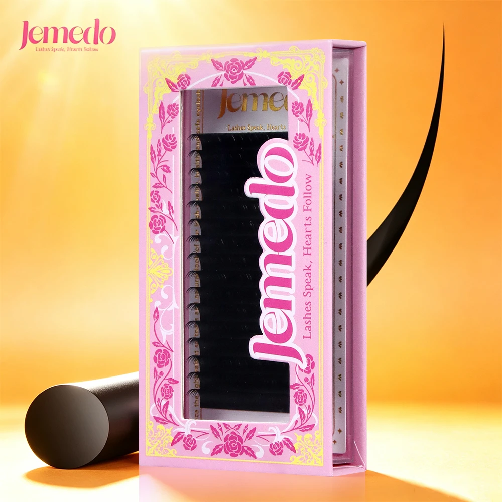JEMEDO 16 Reihen Klassische Einzelwimpern 0,05 0,07 0,10 0,15 0,20mm Einzelwimpernverlängerung Professionelle Wimpern Großhandel